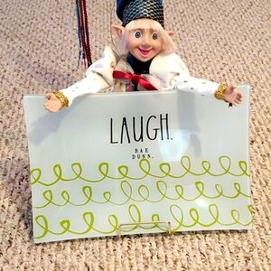 Rae Dunn "LAUGH" Plate